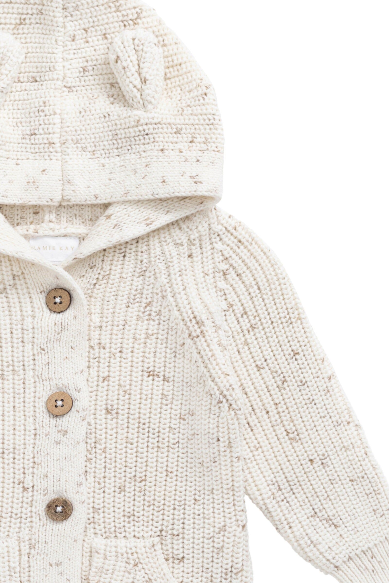 【預購】JAMIE KAY - Bear Knit Onepiece（Pistachio Fleck）