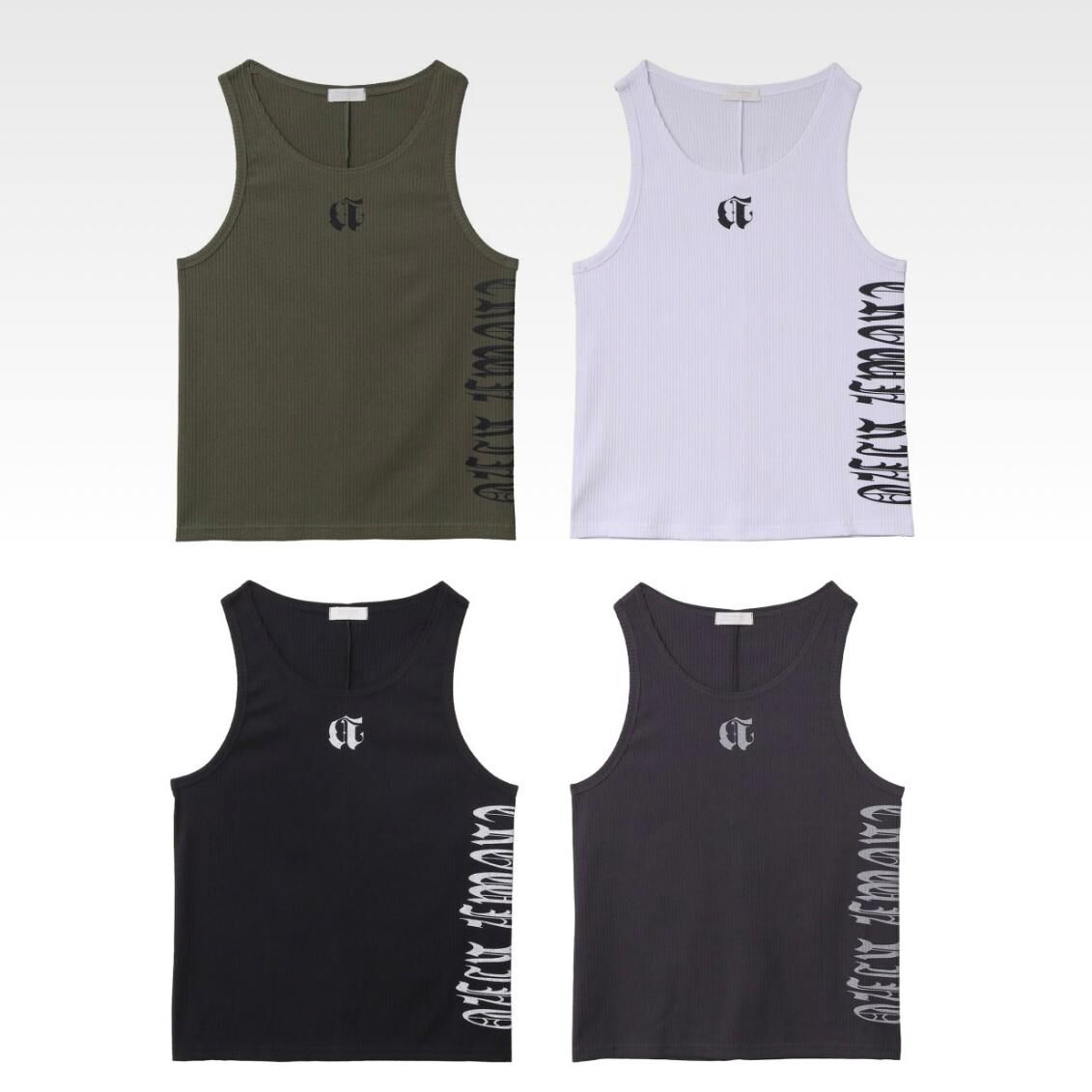 英文字背心 V1137