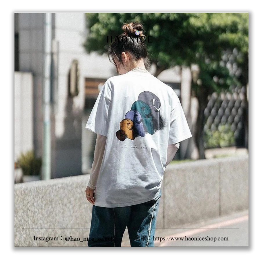 【HAO NICE】100%正品 CARHARTT WIP 美國潮牌🇺🇸 3D立體 重疊logo 短袖 短T