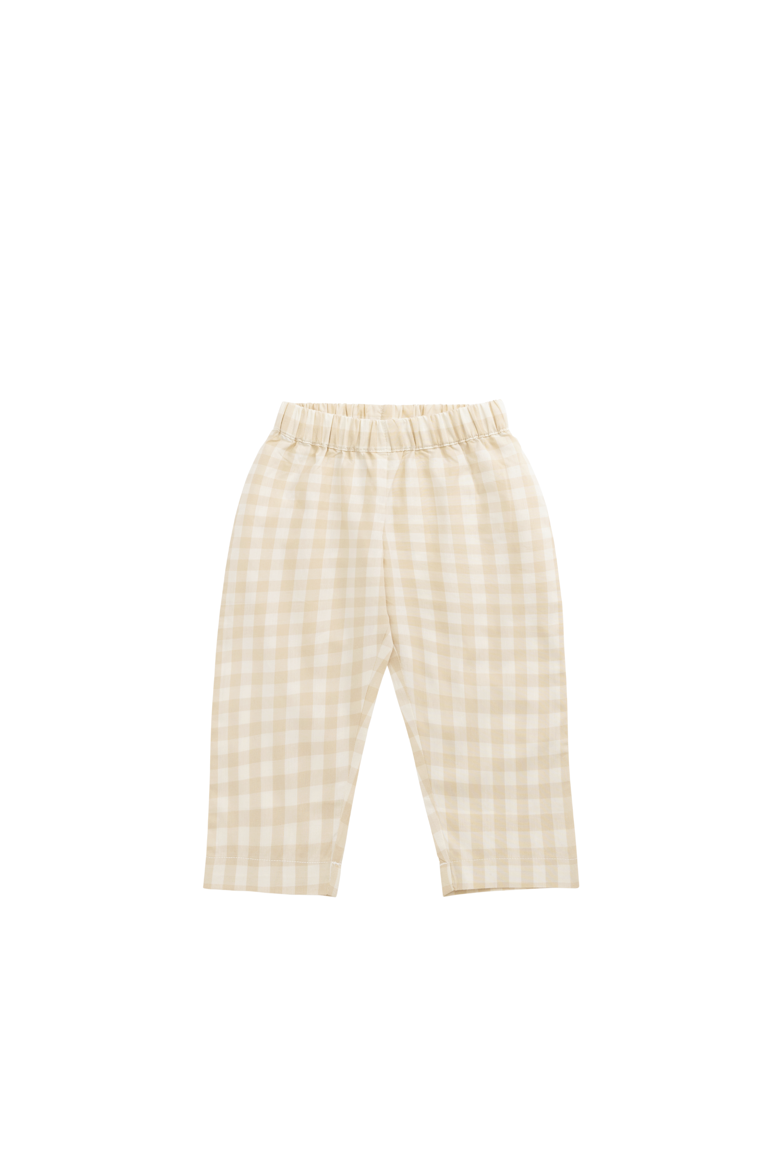 【預購】JAMIE KAY - Organic Cotton Kingston Pant（Gingham Pale Khaki）