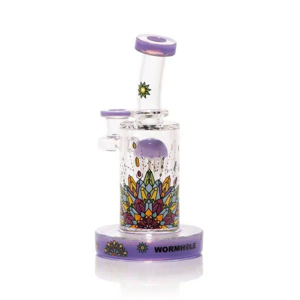 🇺🇸 Wormhole - Crystal Mandala Dab Rig 玻璃水煙壺（19cm）