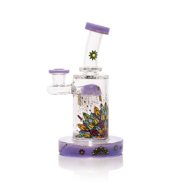 🇺🇸 Wormhole - Crystal Mandala Dab Rig 玻璃水煙壺（19cm）