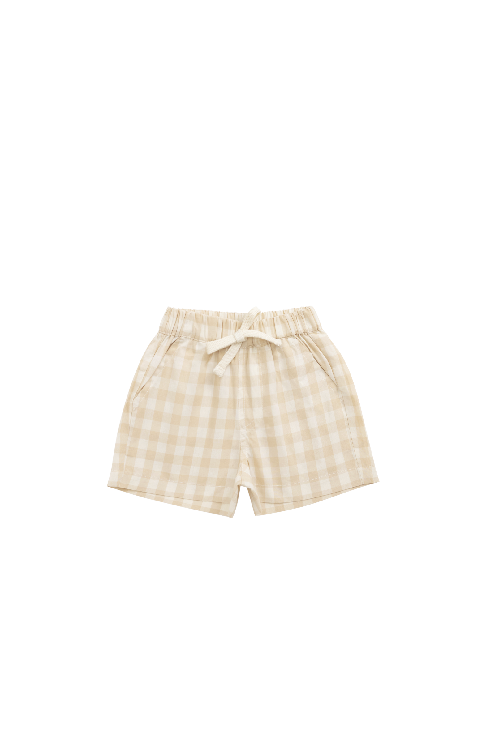 【預購】JAMIE KAY - Organic Cotton Louis Short（Gingham Pale Khaki）