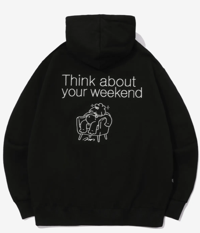 CPGN STUDIO / Happy embroidered hoodie / navy /  JUL25