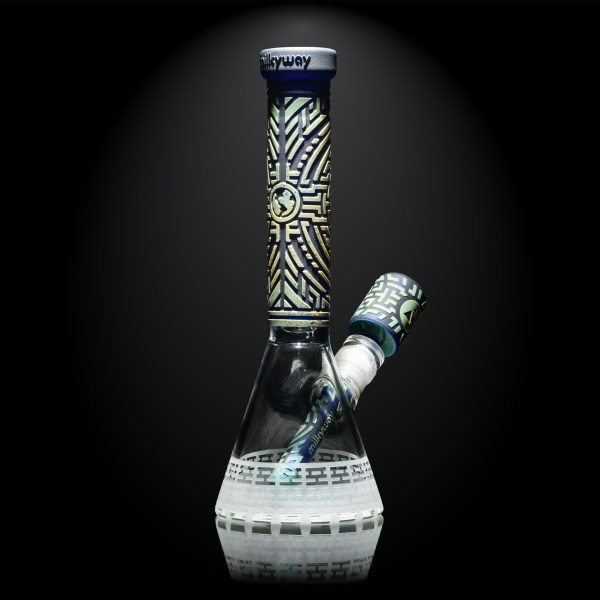 🇺🇸 Milkyway - Telekinesis Dark Blue Beaker Bong 玻璃水煙壺（28cm）