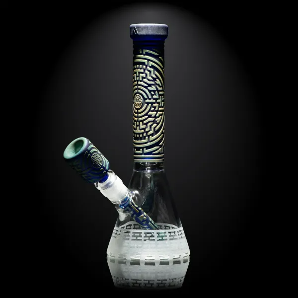 🇺🇸 Milkyway - Telekinesis Dark Blue Beaker Bong 玻璃水煙壺（28cm）