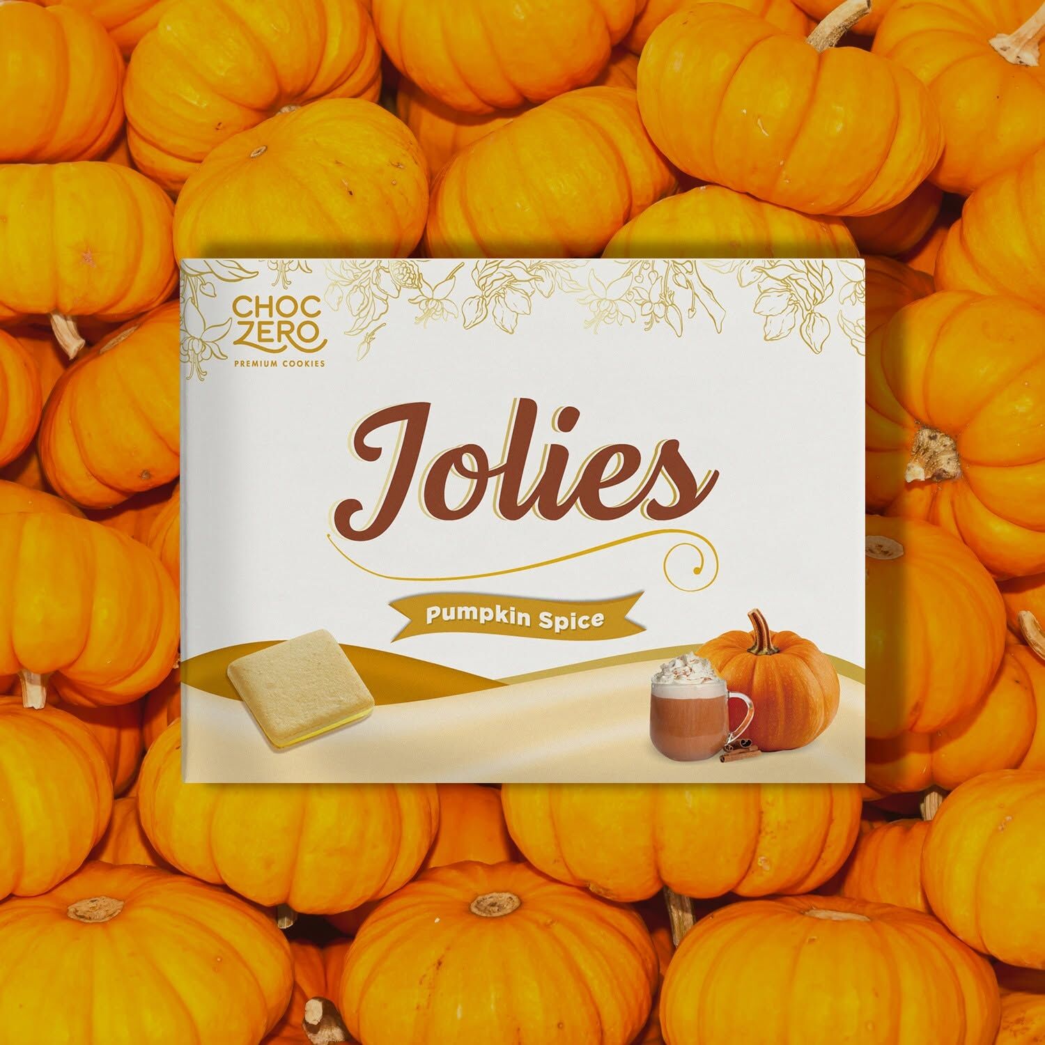 Choczero Jolie 脆脆白朱力夾心曲奇 - 南瓜味 (有20小包)