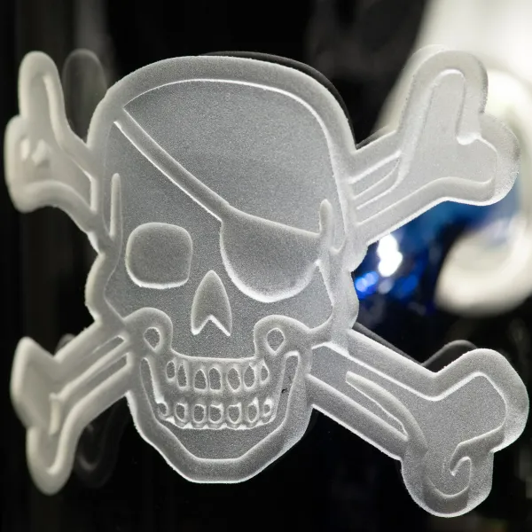 🇺🇸 Milkyway - Skull and Crossbones  Dab Rig 玻璃水煙壺（20cm)