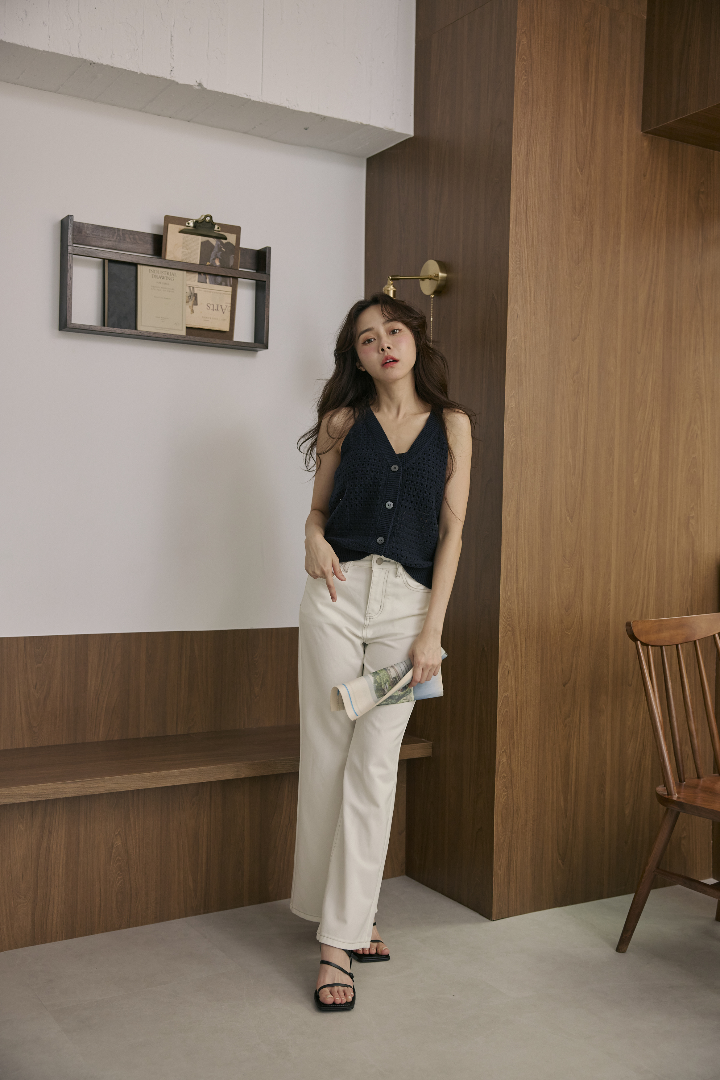 Black Label-經典無痕牛仔褲（白）