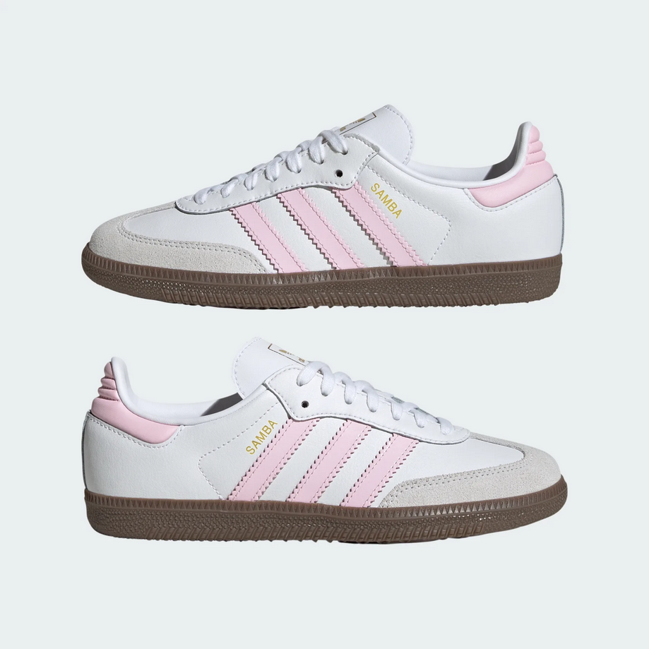 【預訂】 ADIDAS SAMBA OG 白櫻花粉-GS