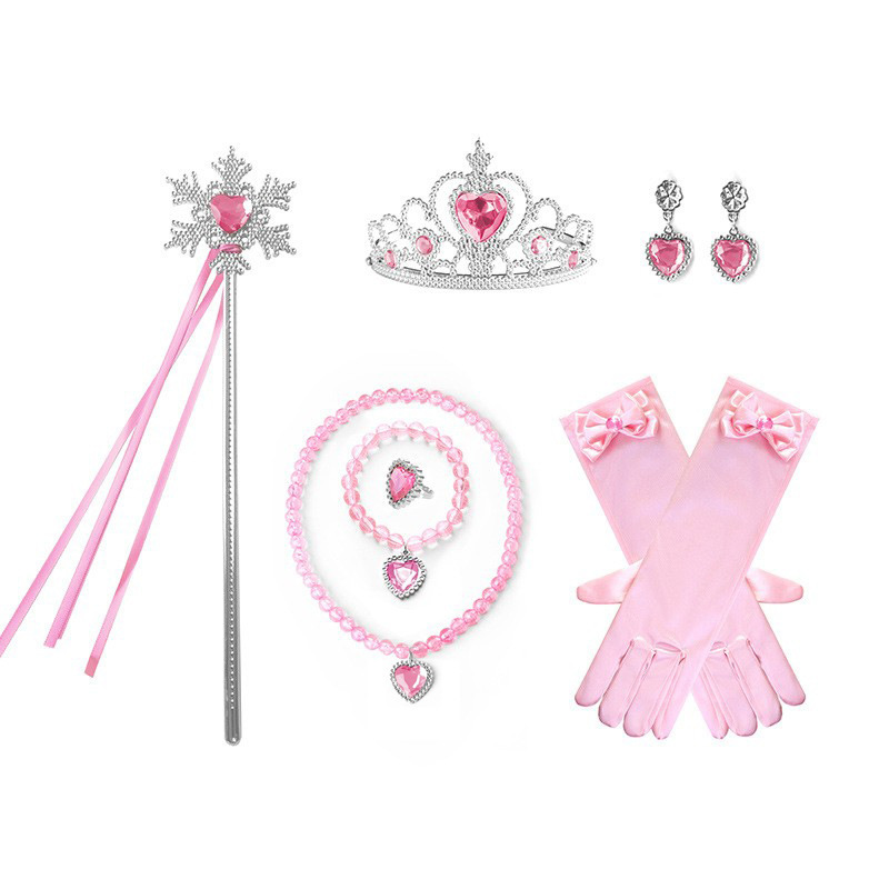 萬聖節 公主配件雪花款 <7件組> 粉色-SA07