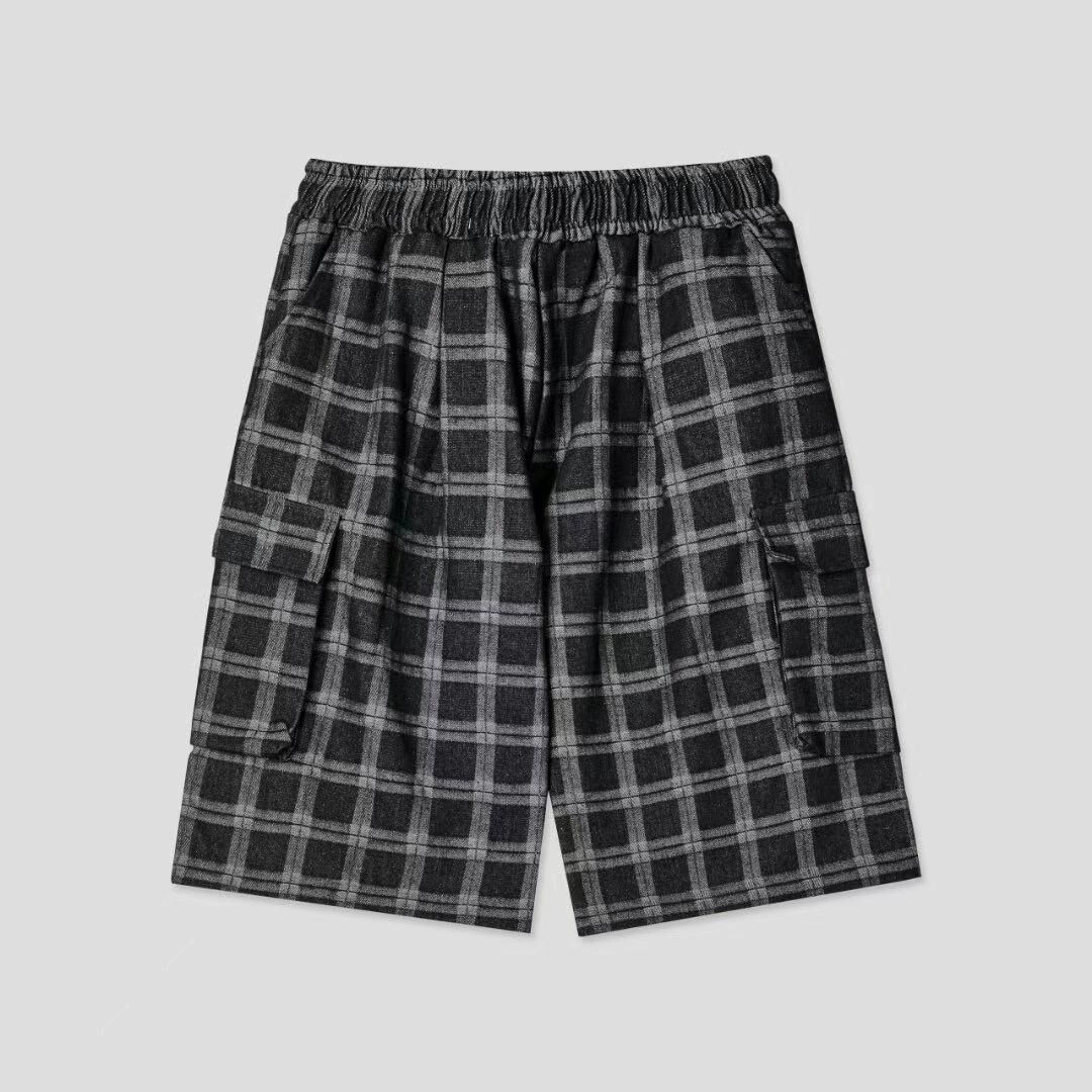 格仔工裝短褲 SVXL-078P