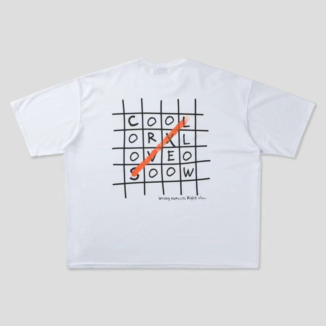 OverSize英文字圖案短袖Tee SVXL-082T