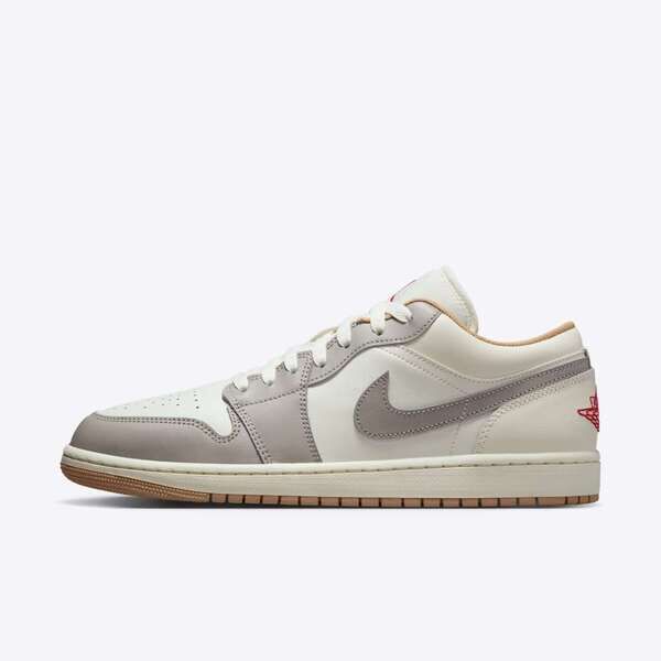 Nike Air Jordan 1 Low 553558-169 男 運動休閒鞋 AJ1 低筒 喬丹 穿搭 米白灰