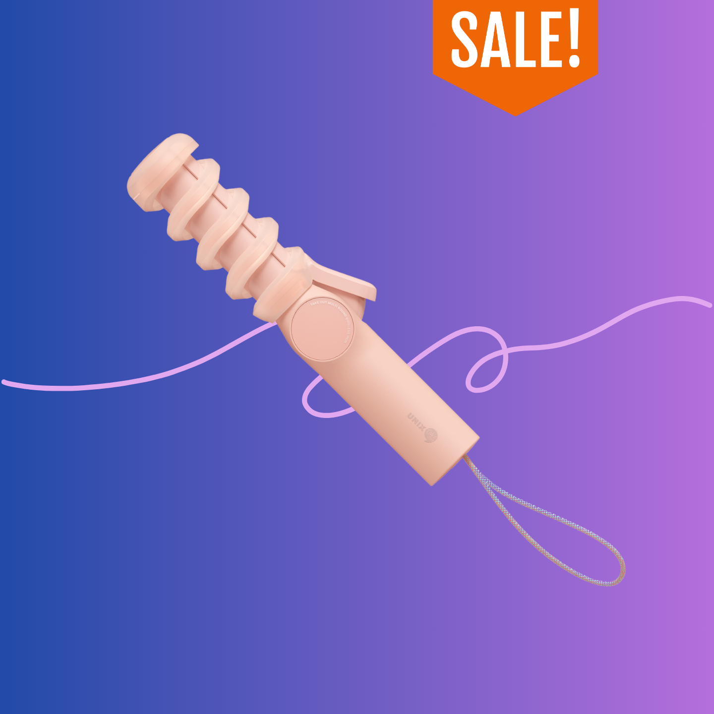 UNIX 型動無線二合一兩用捲髮棒 邦妮粉