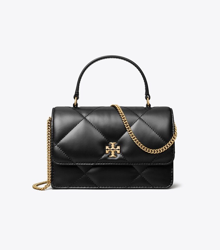 Tory Burch - Kira Diamond Quilt Mini Top Handle Chain Wallet 158326