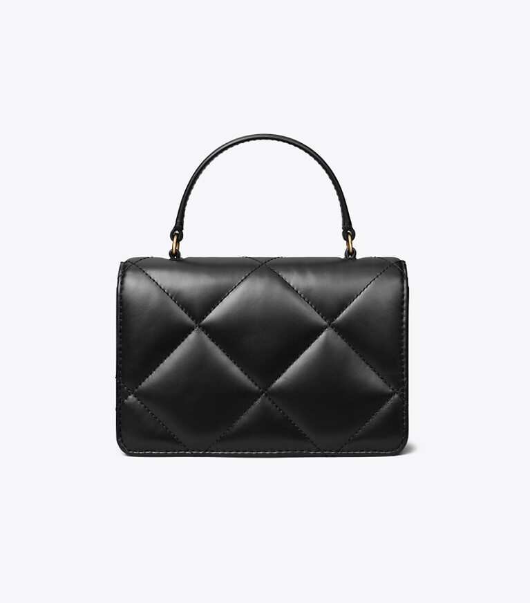 Tory Burch - Kira Diamond Quilt Mini Top Handle Chai