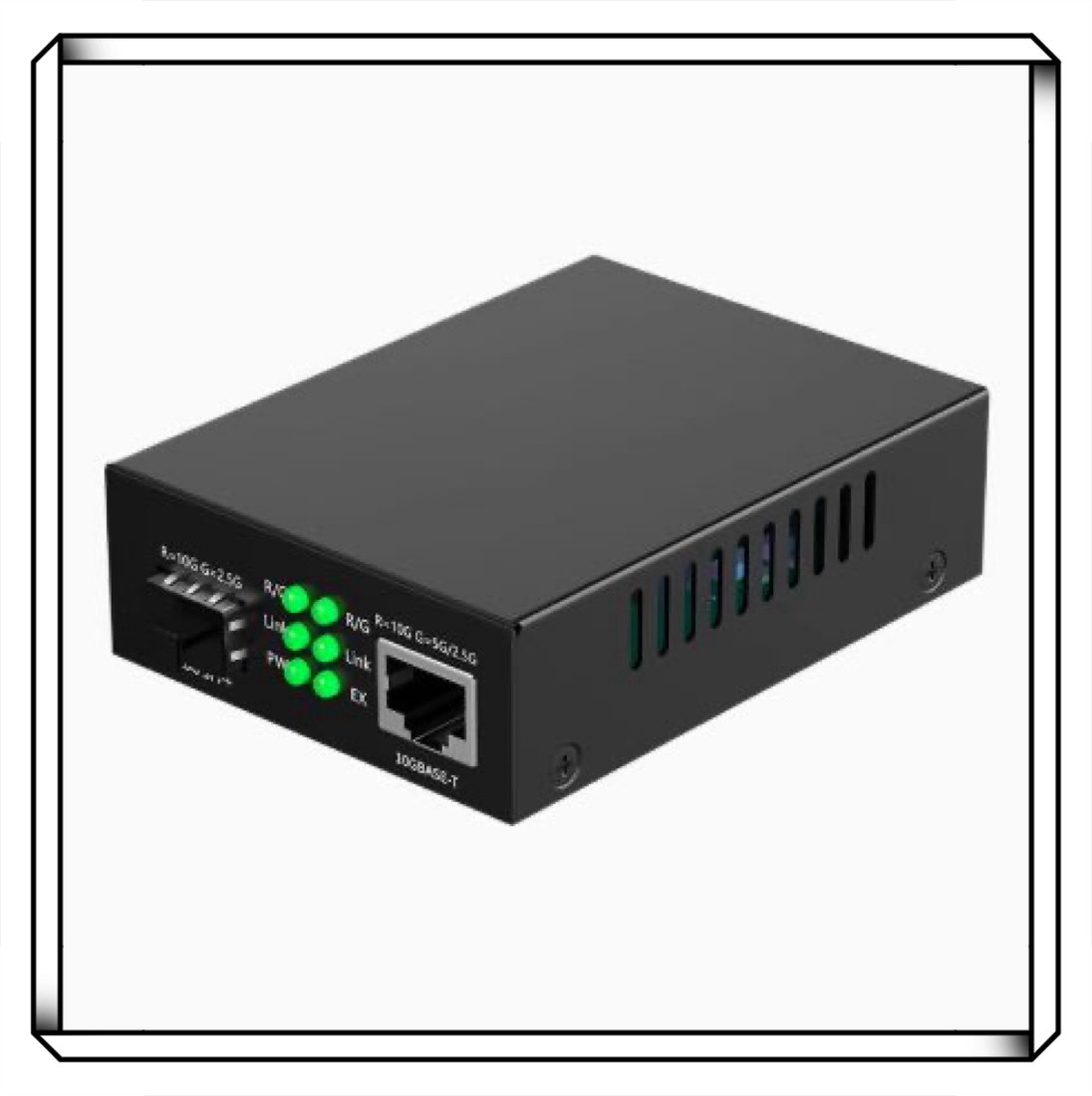 聯果 10Gb SFP+ 光電轉換器 POE供電 隨插即用 10G 6KV防雷 支持多種模塊