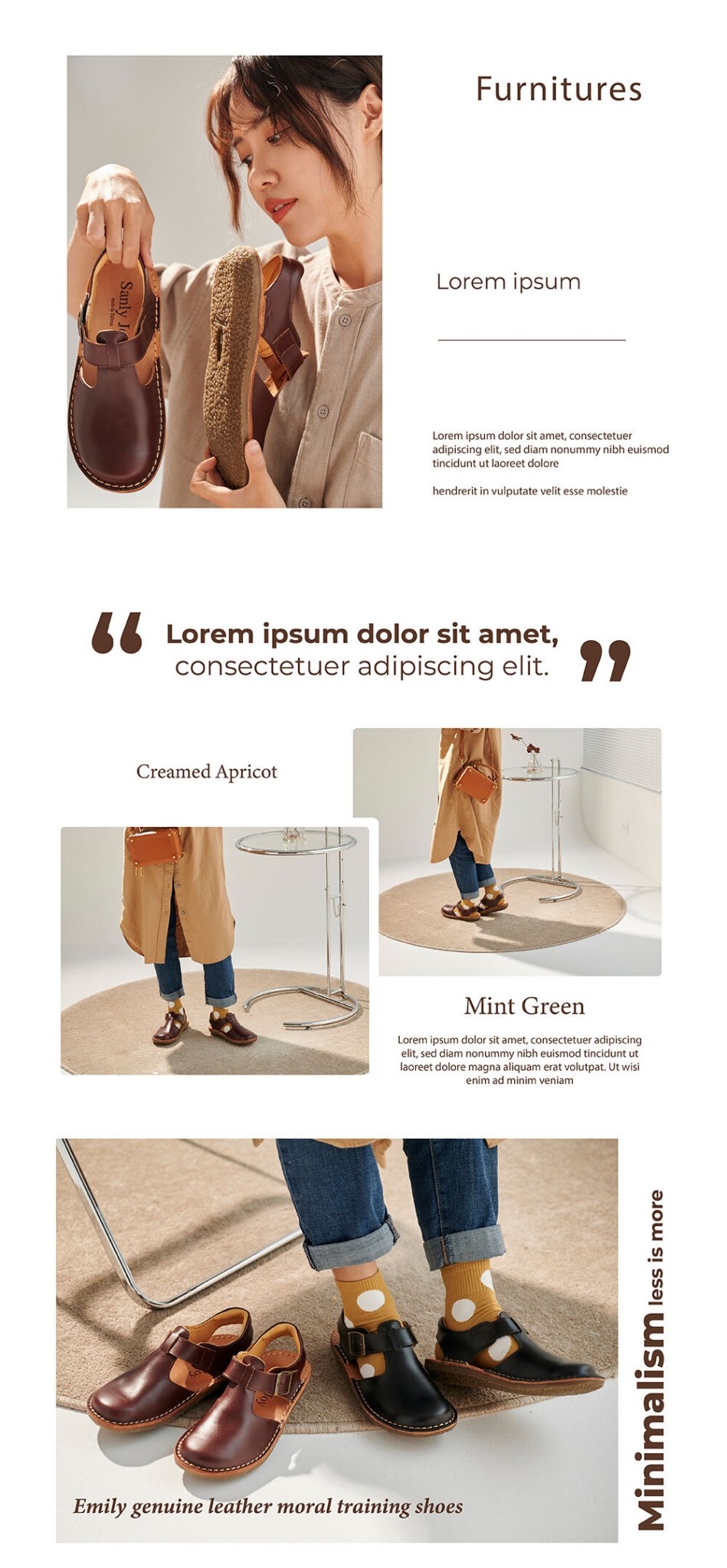 TPR耐磨大底，防滑又安靜，辦公室行走也超安心