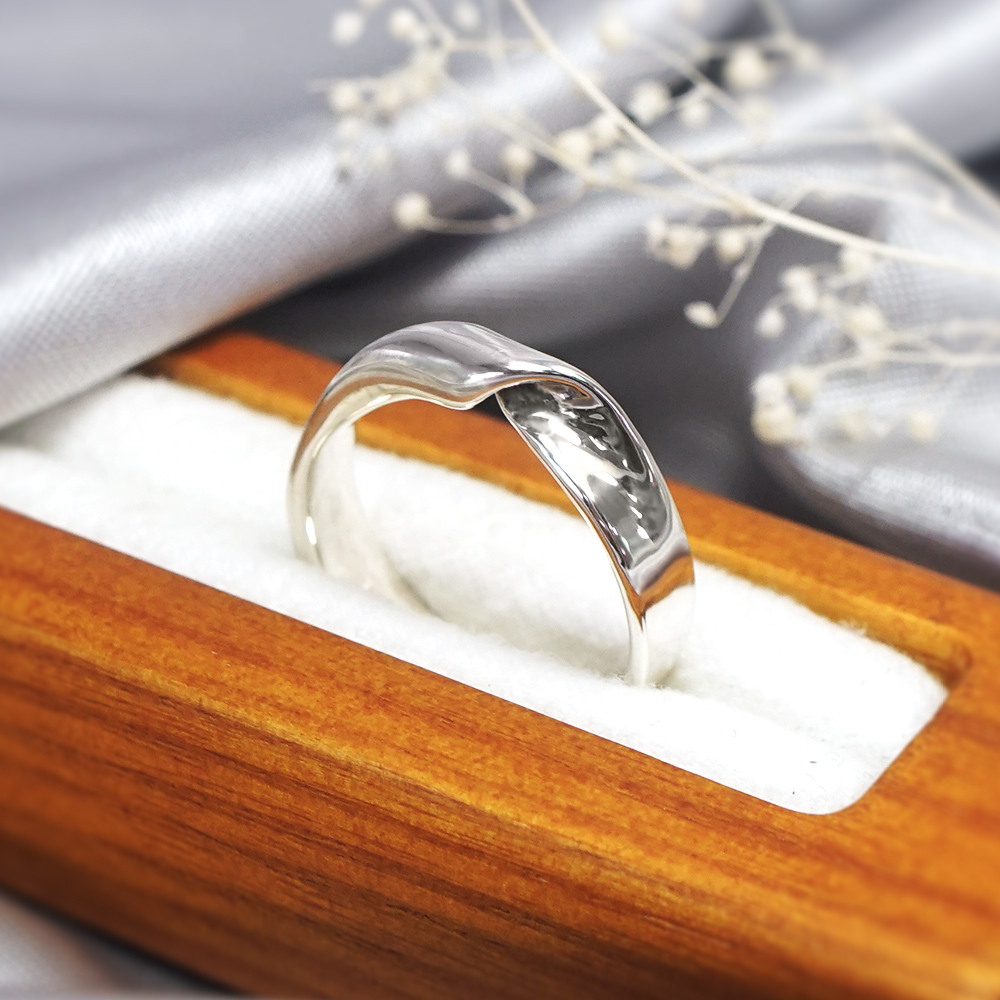 緞帶扭結 男戒 925純銀戒指 客製化 刻字訂製 情侶系列銀飾