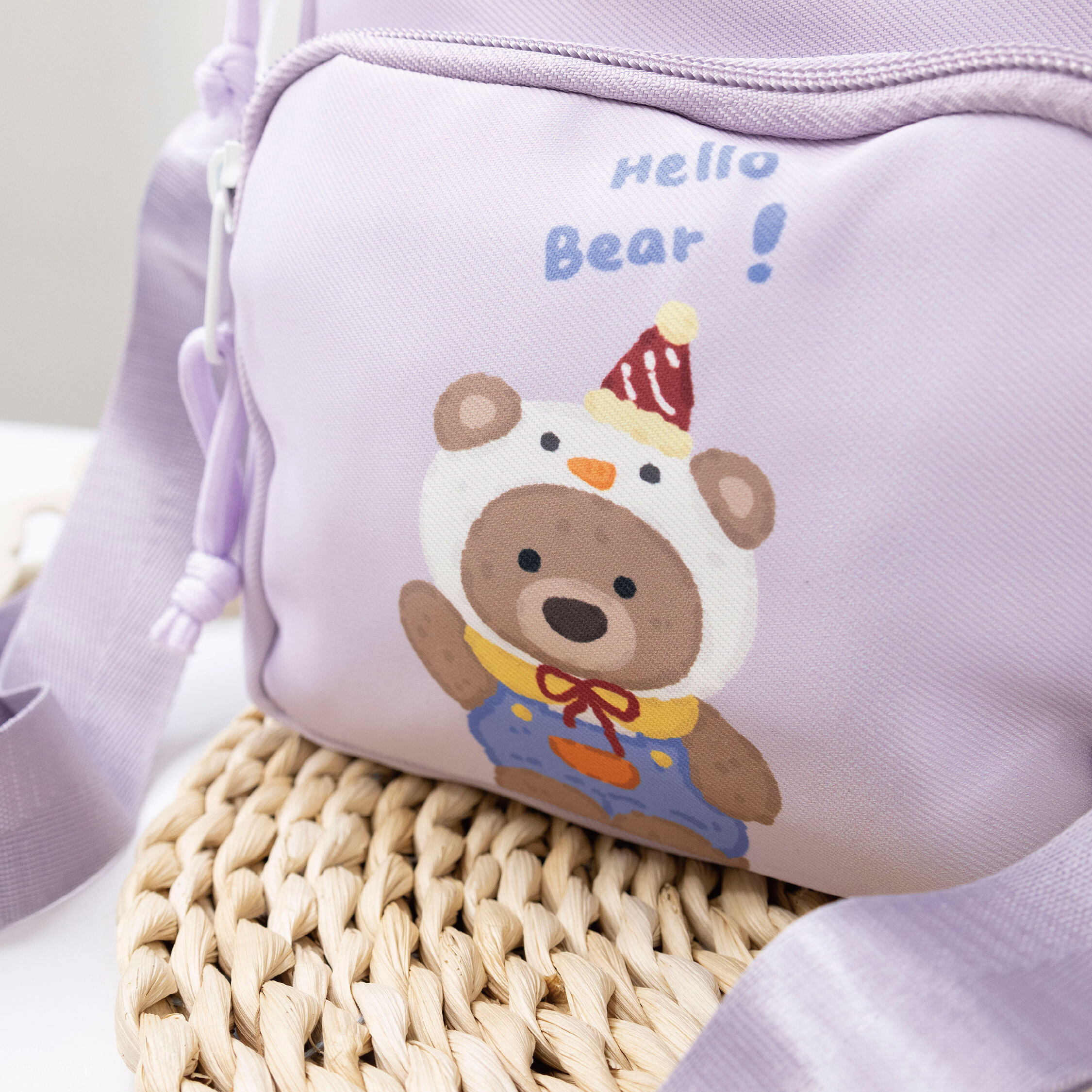 【JA2209】哈囉熊熊方斜背包