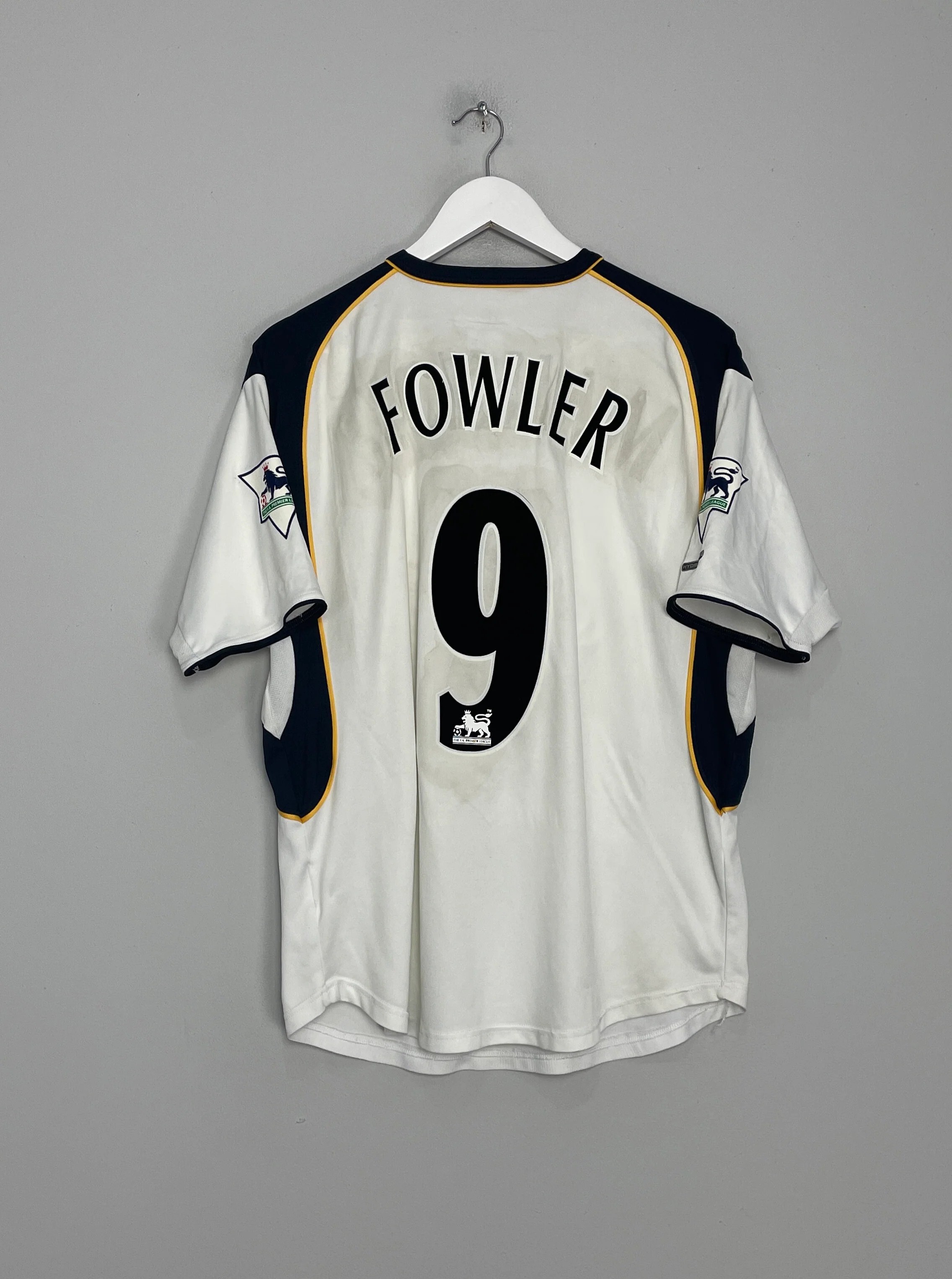 2001 Liverpool Retro Away Shirt with 9 FOWLER