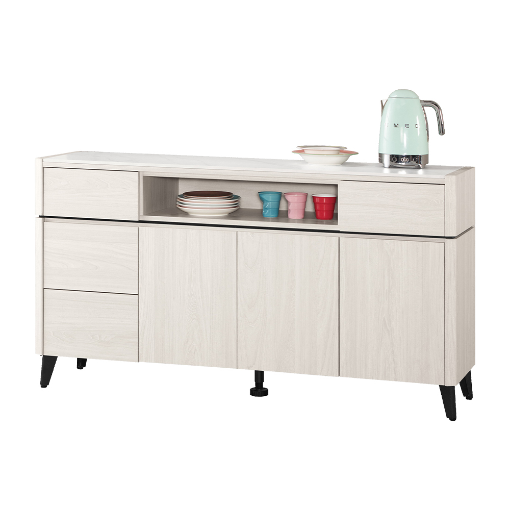 艾登4.9尺岩板收納餐櫃/碗盤置物櫃/置物矮櫃/玄關櫃(下座)