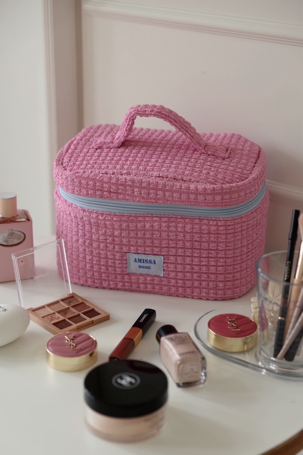 泡泡提把化妝包_AMISSA（粉）