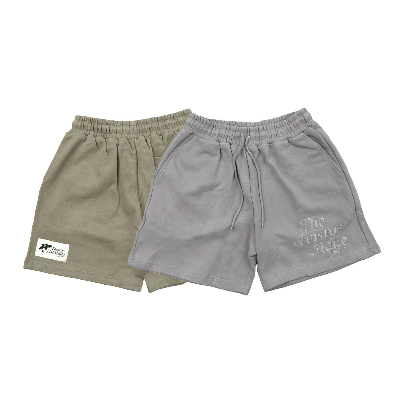 THE FEISTY MADE SHORTS 同色電繡棉褲 短褲 FS-DS-35 36 [台灣現貨]