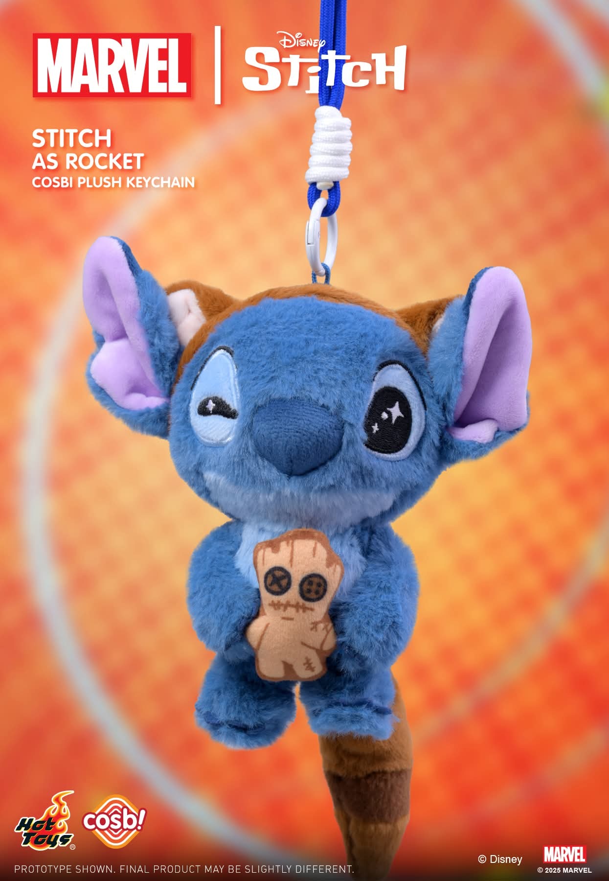 Hot Toys Marvel Stitch Cosbi Plush Keychain