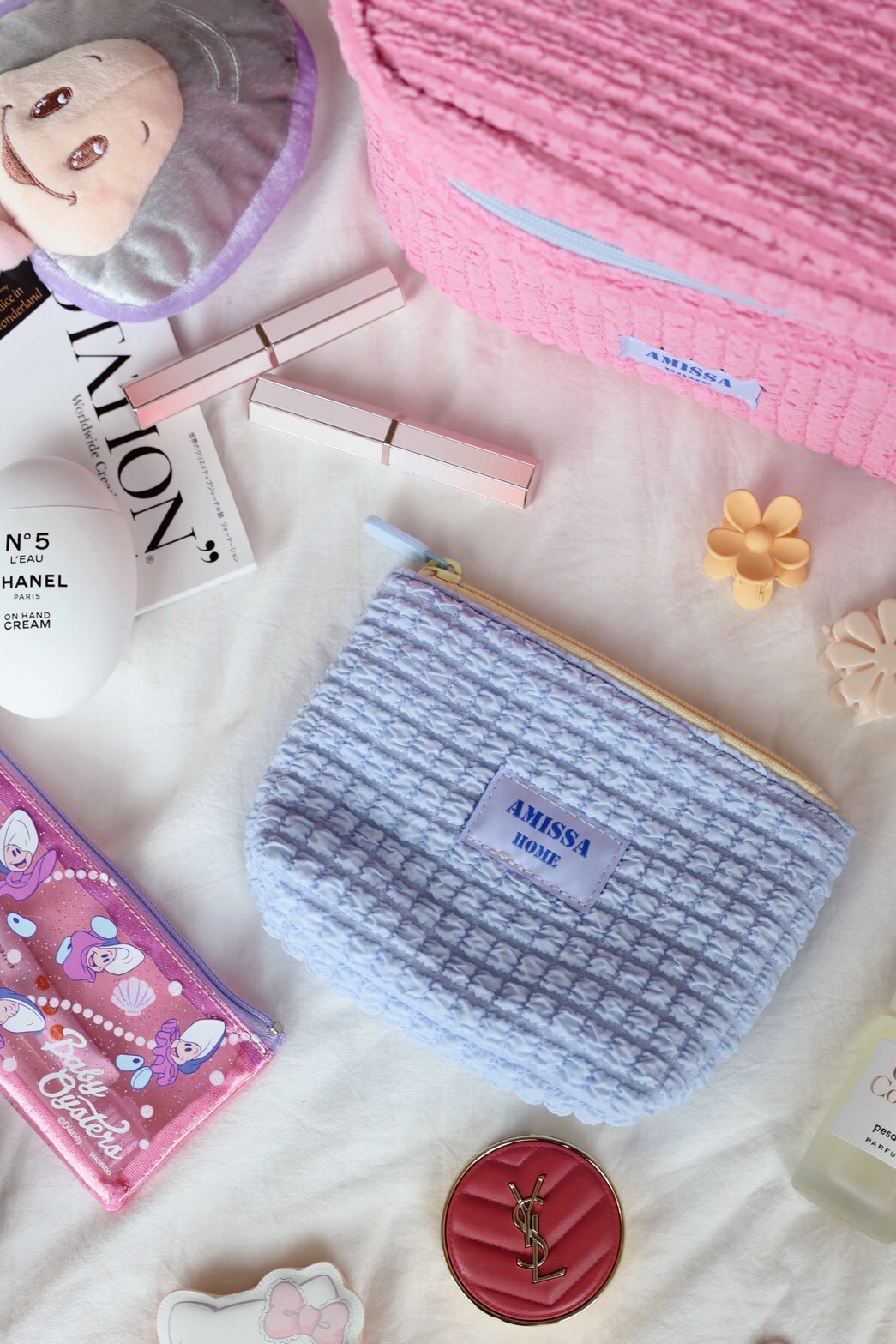 泡泡梯形收納包_AMISSA（藍）