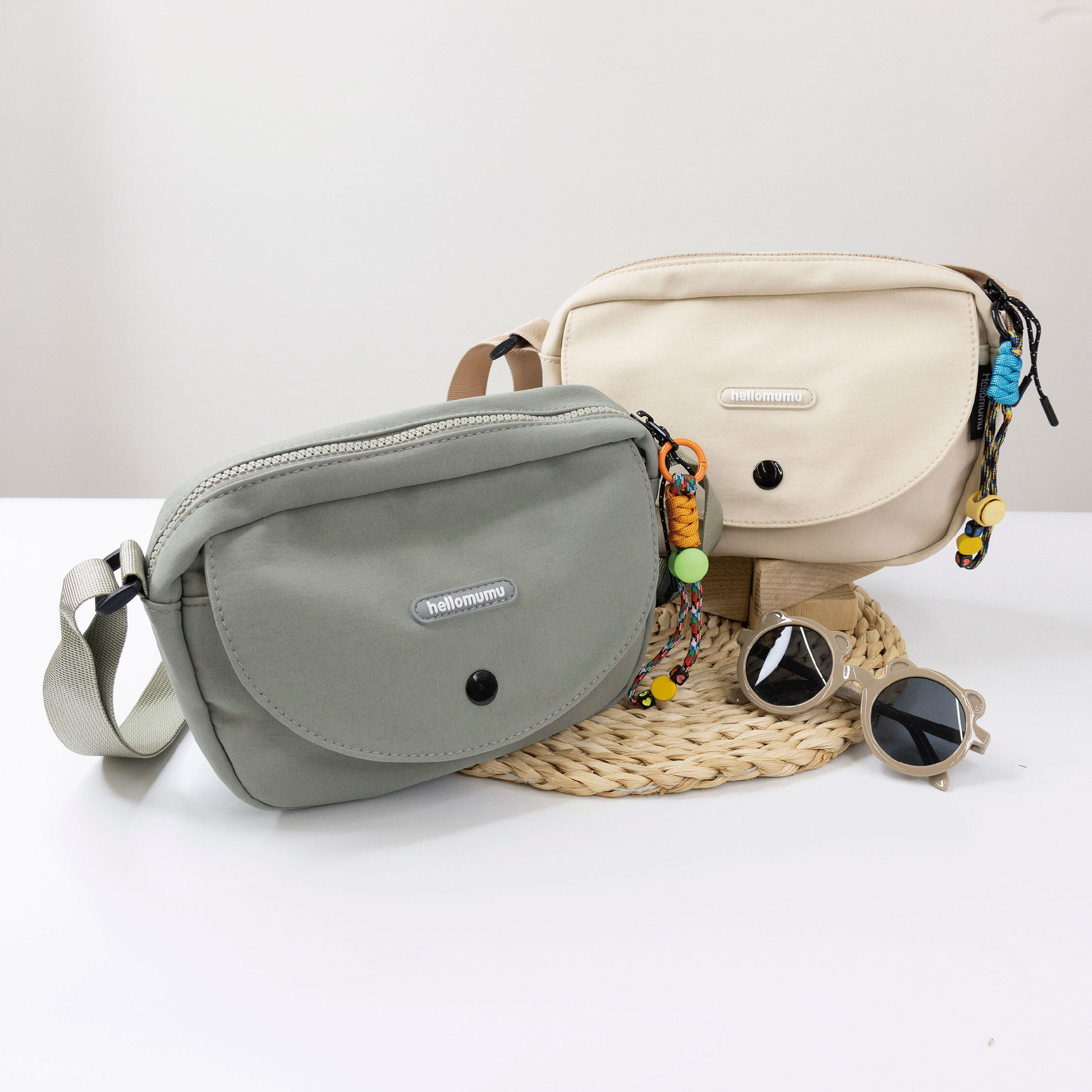 【JA2215】休閒質感斜背包＊二色