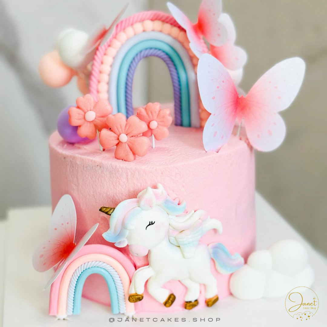 夢幻獨角獸彩虹蛋糕(5吋)