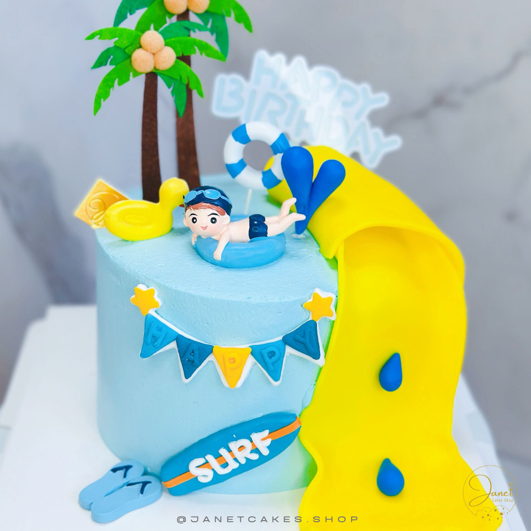 夏日探險滑水蛋糕(5吋)