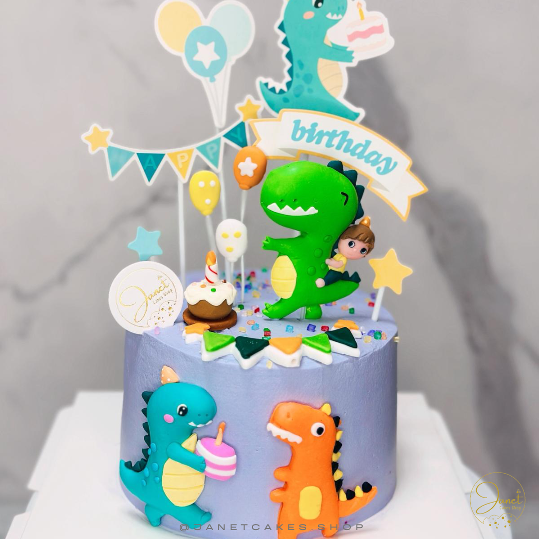 Dino Happy Birthday 蛋糕(5吋)