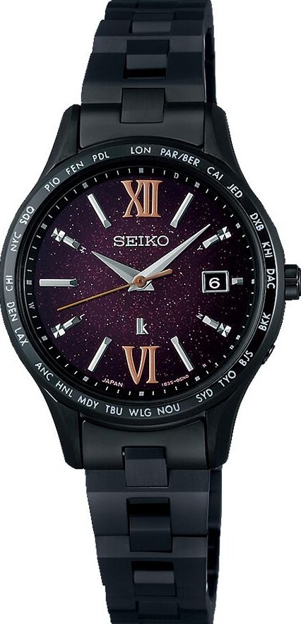 萬年鐘錶 - SEIKO  LUKIA  30週年限定款 燭光之夜太陽能電波女錶  SSVV087J /  1B35-0AY0P  錶徑27.5MM