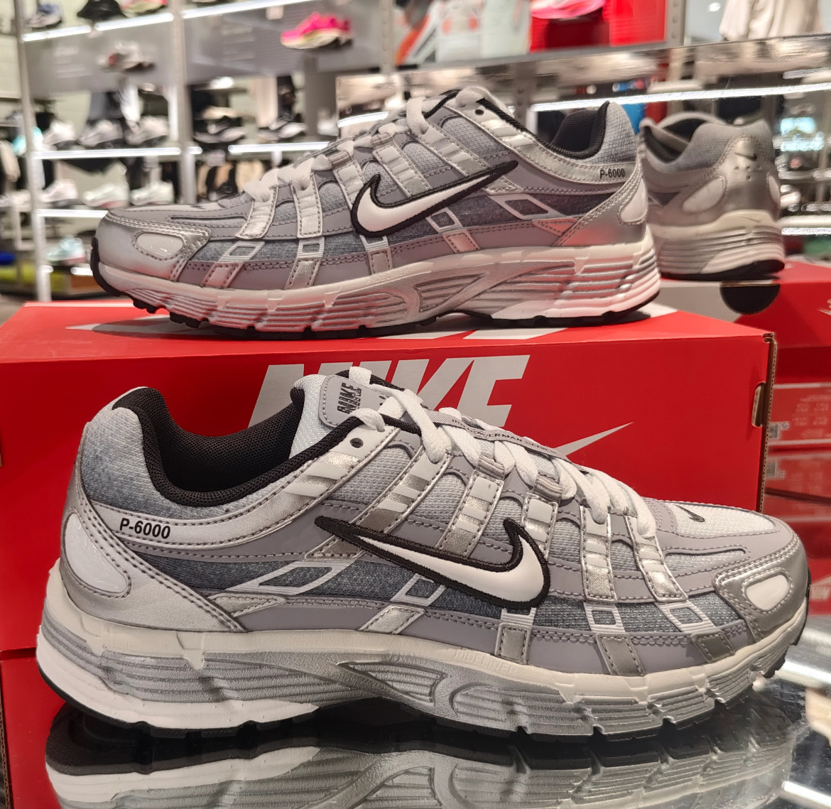 男鞋 NIKE P-6000 灰銀 透氣 反光 復古 休閒 慢跑鞋【IH4465-095】PP6