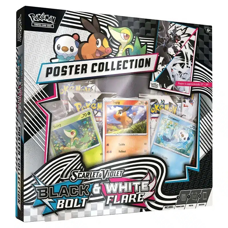 Pokémon TCG Box Scarlet & Violet - Black Bolt & White Flare Unova Poster Collection Box