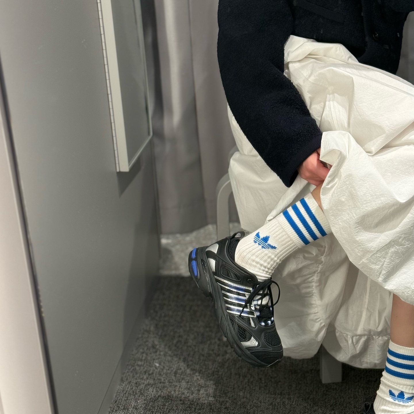 Adidas Originals Adistar Pose 韓國限定 黑銀藍 黑色 芭蕾感 厚底 復古鞋 IG4231