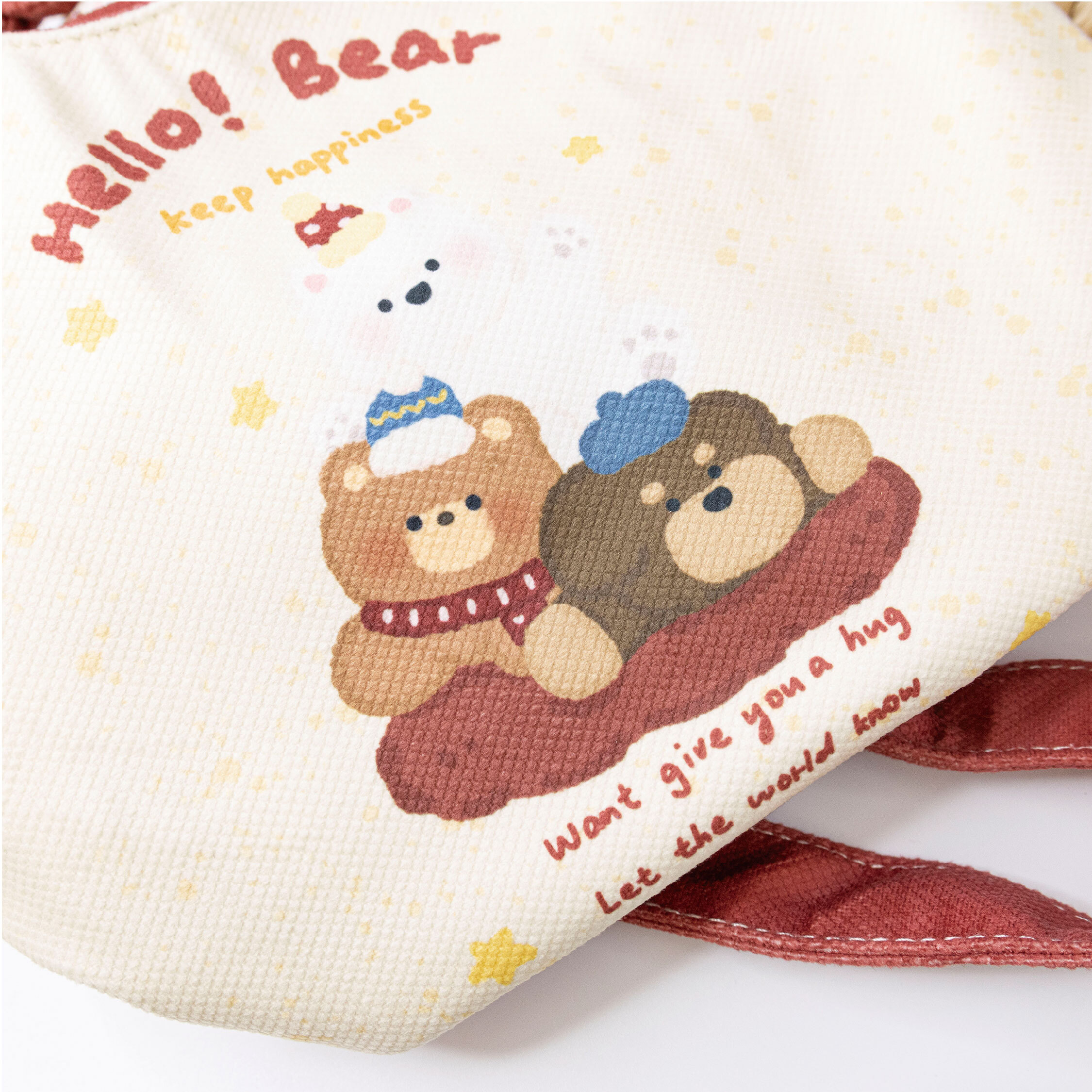 【JA2218】圓滾滾熊熊短絨手提/斜背包(附帶鋪棉吊飾)＊三款