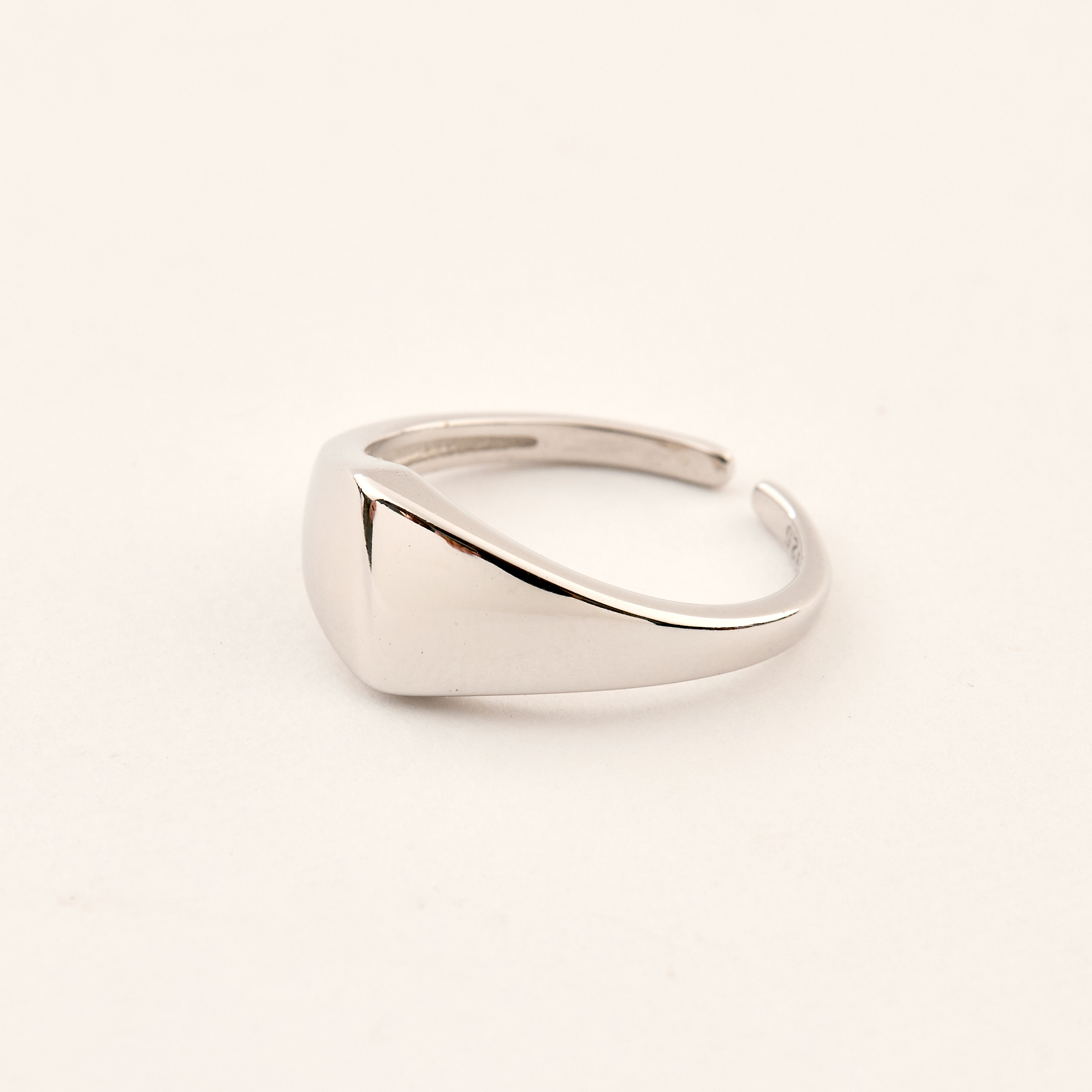 純銀不對稱尾戒