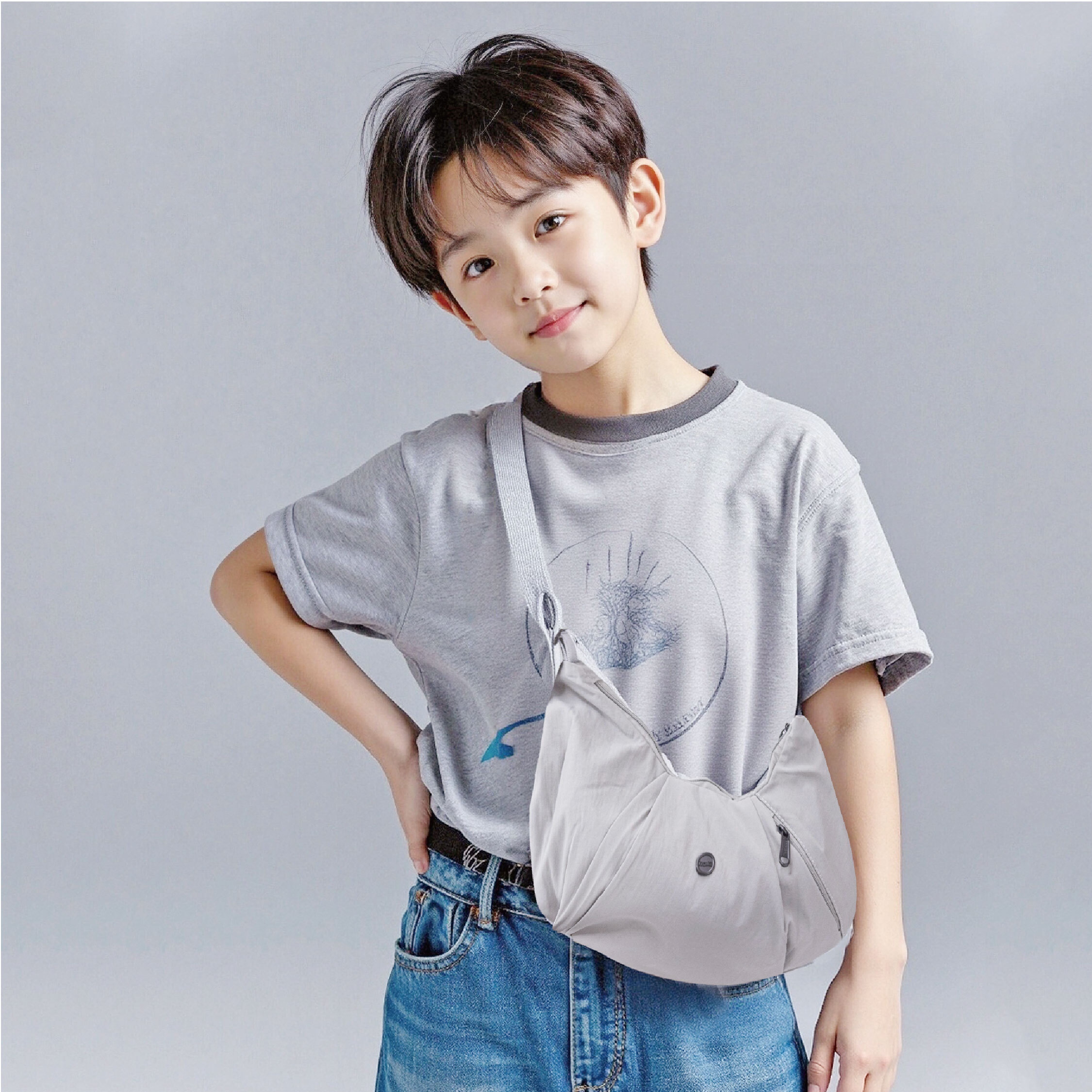 【JA2221】休閒餃子斜背包＊二色