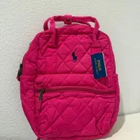 [S] PRL COLLEGE PINK 9AR135-AHV BIG PONY QUILTED BACKPACK, 196923679178 (SRL201)