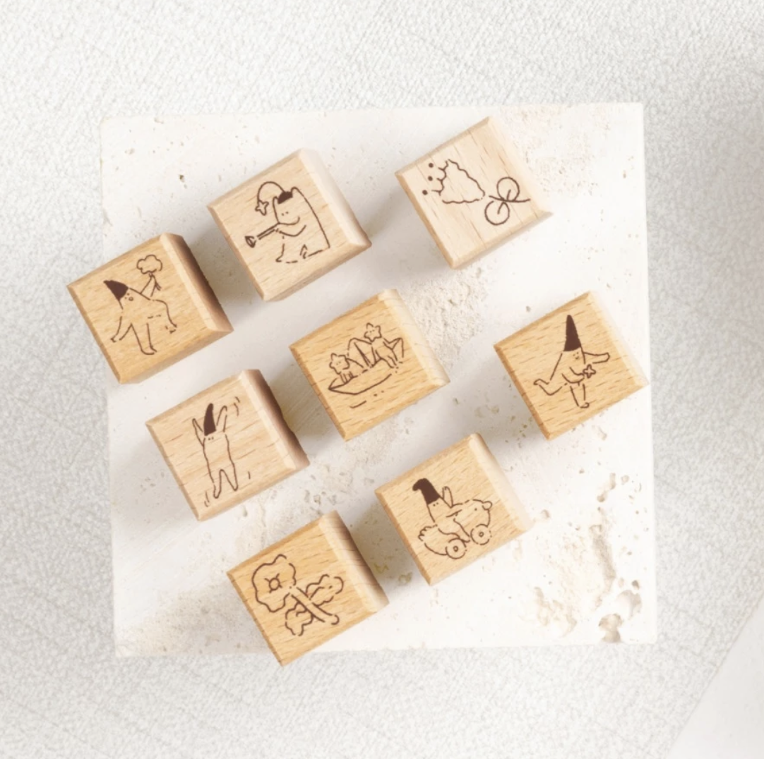 Yibo｜小精靈與花印章 印章