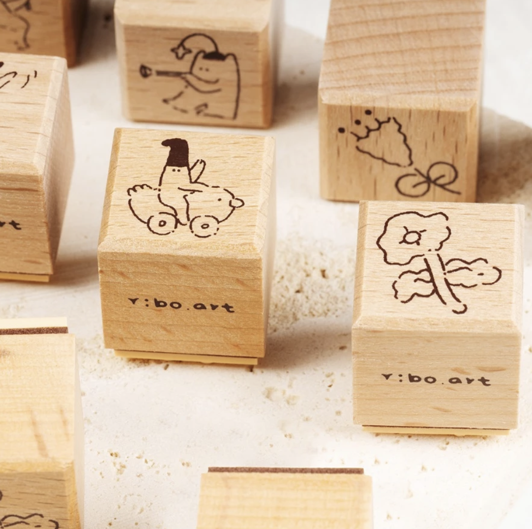 Yibo｜小精靈與花印章 印章