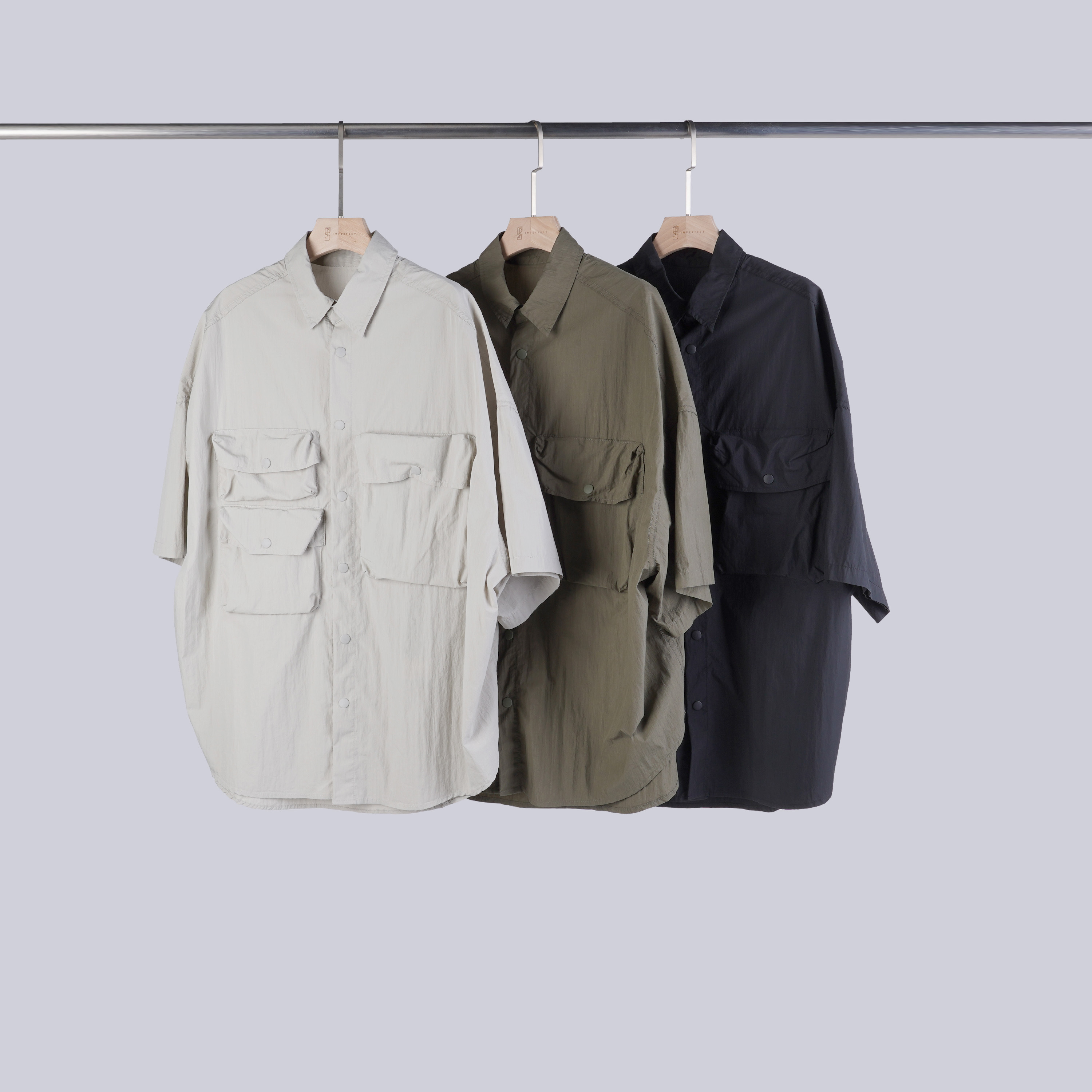立體口袋工裝襯衫 | 3色