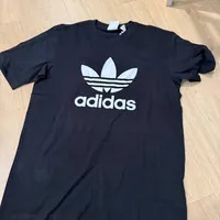[S] ADIDAS BLACK MEN'S TREFOIL T-SHIRT, IU2364-BLACK (SAD265)