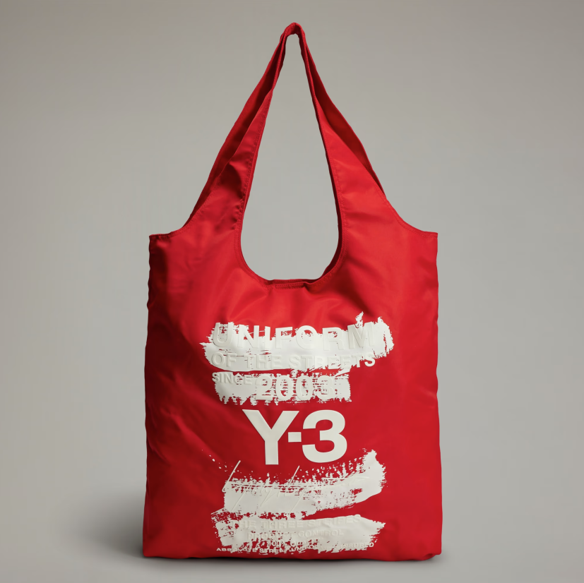 【 Y-3 TOTE 筆觸圖案托特手提包 - 紅 】