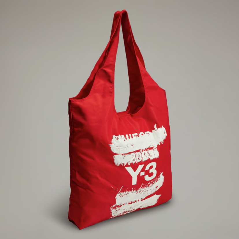 【 Y-3 TOTE 筆觸圖案托特手提包 - 紅 】