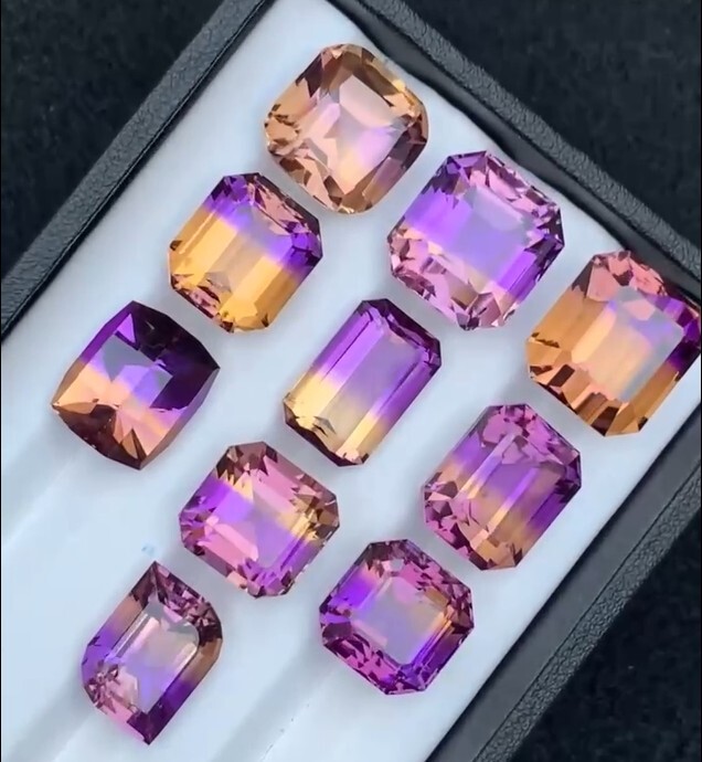 玻利維亞・頂色收藏級紫黃晶